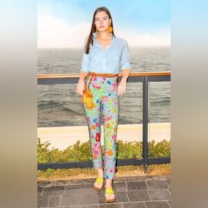 Gretchen Scott Gripeless Birds & The Bees Pull On Pants Size Small